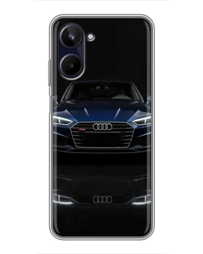 Чехол для Realme 10 с картинкой «Audi — ночное отражение»
