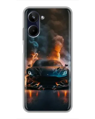 Чохол для Realme 10 з картинкою «Lamborghini димна естетика»