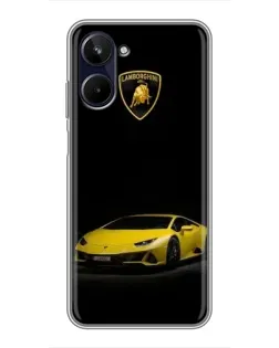 Чохол для Realme 10 з картинкою «Lamborghini жовтий акцент»
