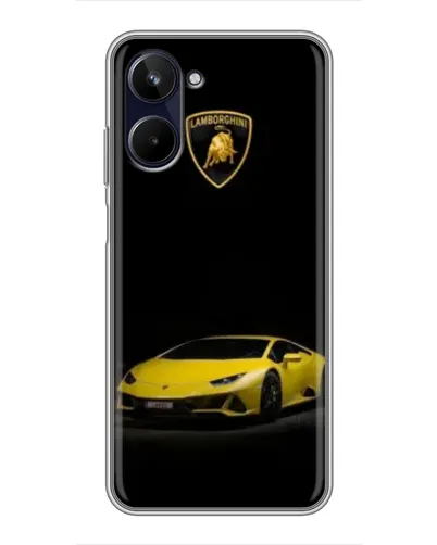 Чохол для Realme 10 з картинкою «Lamborghini жовтий акцент»
