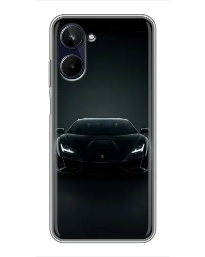 Чохол для Realme 10 з картинкою «Чорний Lamborghini Aventador»