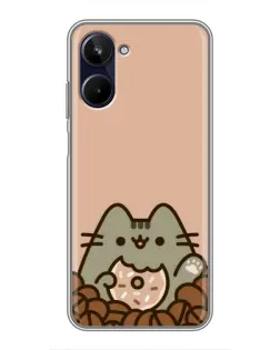 Чехол для Realme 10 с картинкой «Кофейный Пушин»