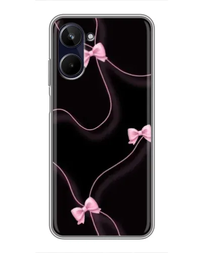 Чехол для Realme 10 с картинкой «Розовые ленты»