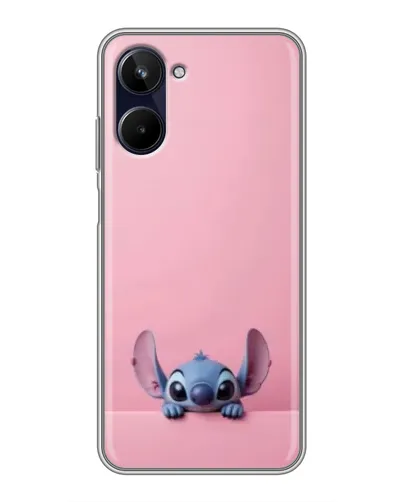 Чехол для Realme 10 с картинкой «Stitch выглядывает»
