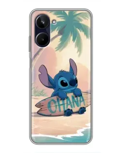 Чехол для Realme 10 с картинкой «Стич на серфе»
