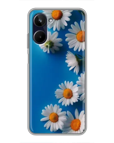 Чехол для Realme 10 с картинкой «Белоснежные маргаритки»