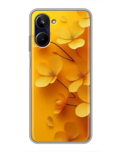 Чехол для Realme 10 с картинкой «Золотые лепестки»