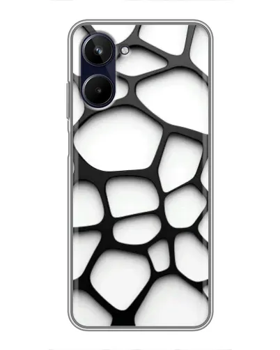 Чехол для Realme 10 с картинкой «Белая объемная сетка» Чехол для Realme 10 с картинкой «Белая объемная сетка»