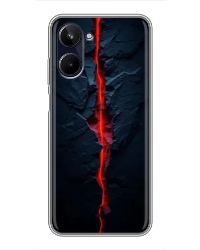 Чехол для Realme 10 с картинкой «Kрасная лавовая трещина» Чехол для Realme 10 с картинкой «Kрасная лавовая трещина»