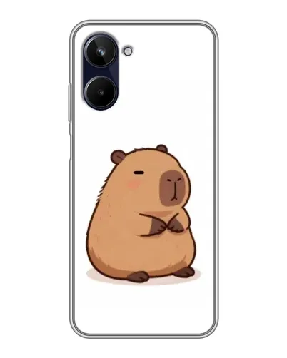 Чехол для Realme 10 с картинкой «Толстенькая капибара»