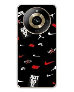 Чехол для Realme 11 Pro 5G с картинкой «Nike Mix Pattern»