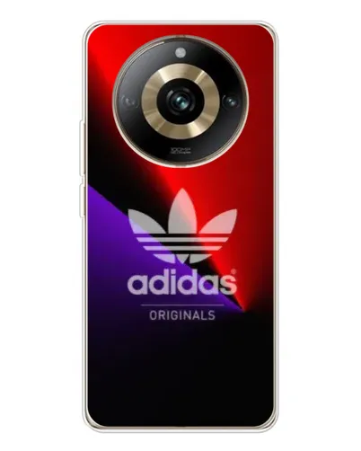 Чехол для Realme 11 Pro 5G с картинкой «Adidas Red Neon» Чехол для Realme 11 Pro 5G с картинкой «Adidas Red Neon»
