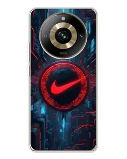 Чехол для Realme 11 Pro 5G с картинкой «Техногенный стиль Nike»
