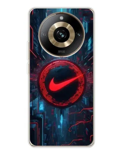 Чехол для Realme 11 Pro 5G с картинкой «Техногенный стиль Nike»