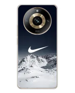 Чехол для Realme 11 Pro 5G с картинкой «Nike — зимние горы»