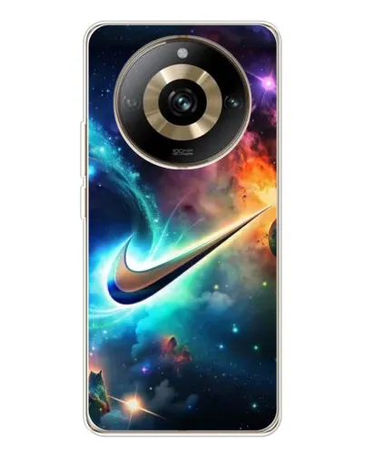 Чехол для Realme 11 Pro 5G с картинкой «Космический Nike Swoosh»