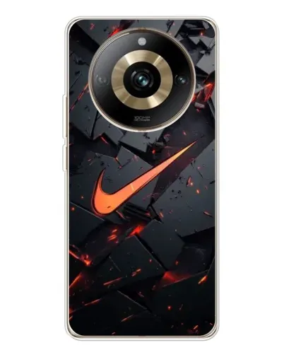 Чехол для Realme 11 Pro 5G с картинкой «Nike — эффект разломов»