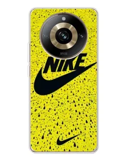 Чехол для Realme 11 Pro 5G с картинкой «Желтый текстурный Nike»