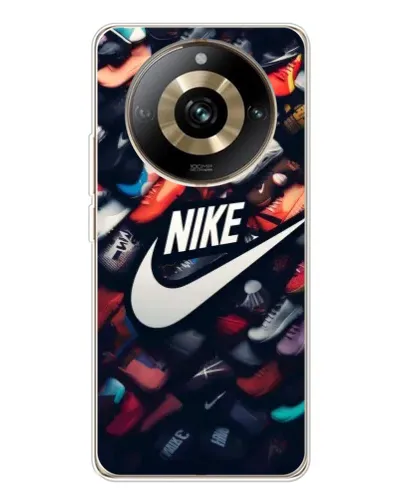 Чехол для Realme 11 Pro 5G с картинкой «Коллекция кроссовок Nike»