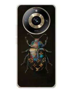 Чехол для Realme 11 Pro 5G с картинкой «LV — мраморный принт»