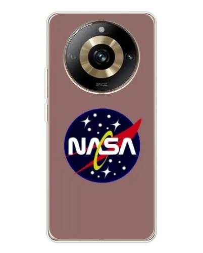 Чехол для Realme 11 Pro 5G с картинкой «NASA — ретро космос» Чехол для Realme 11 Pro 5G с картинкой «NASA — ретро космос»