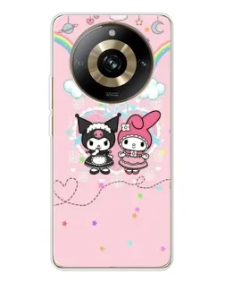 Чехол для Realme 11 Pro 5G с картинкой «My Melody и Kuromi» Чехол для Realme 11 Pro 5G с картинкой «My Melody и Kuromi»