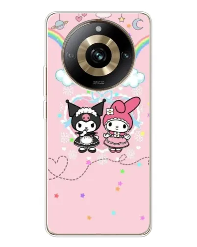 Чехол для Realme 11 Pro 5G с картинкой «My Melody и Kuromi»