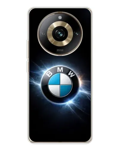 Чехол для Realme 11 Pro 5G с картинкой «BMW — неоновое сияние»