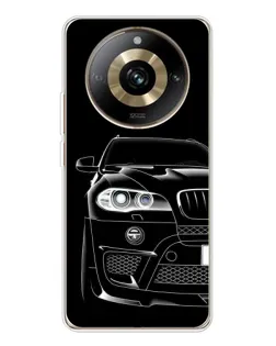 Чехол для Realme 11 Pro 5G с картинкой «Темный силуэт BMW»