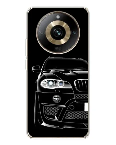 Чехол для Realme 11 Pro 5G с картинкой «Темный силуэт BMW»