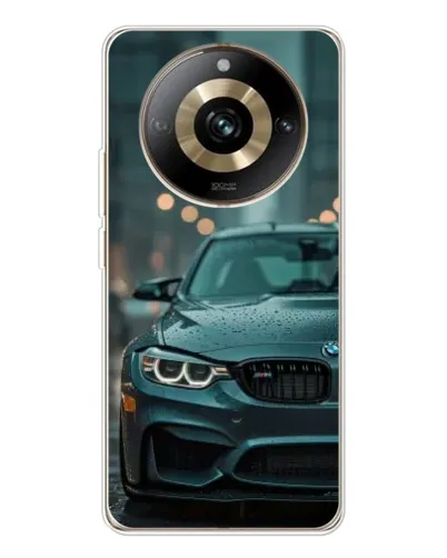 Чехол для Realme 11 Pro 5G с картинкой «BMW в огнях города»