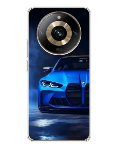 Чехол для Realme 11 Pro 5G с картинкой «Голубая BMW M4»