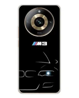 Чехол для Realme 11 Pro 5G с картинкой «Минималистичный принт BMW M3»