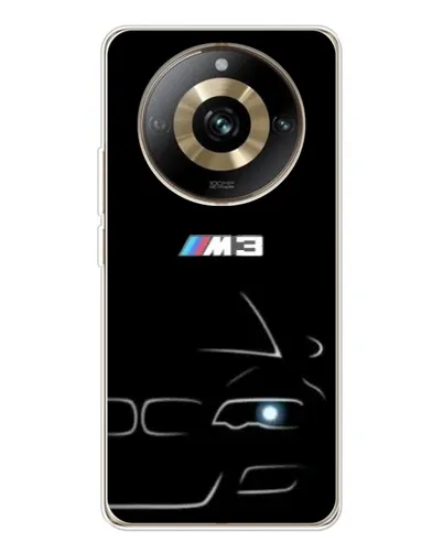 Чехол для Realme 11 Pro 5G с картинкой «Минималистичный принт BMW M3»