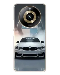 Чехол для Realme 11 Pro 5G с картинкой «BMW в белом дыму»