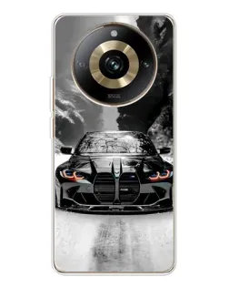 Чехол для Realme 11 Pro 5G с картинкой «BMW — акварельный дрифт»