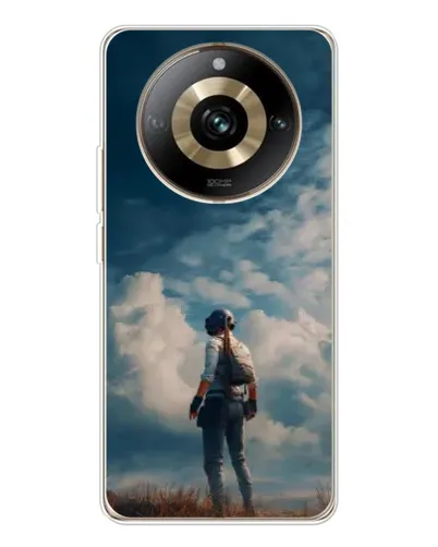 Чехол для Realme 11 Pro 5G с картинкой «Герой PUBG на скале» Чехол для Realme 11 Pro 5G с картинкой «Герой PUBG на скале»