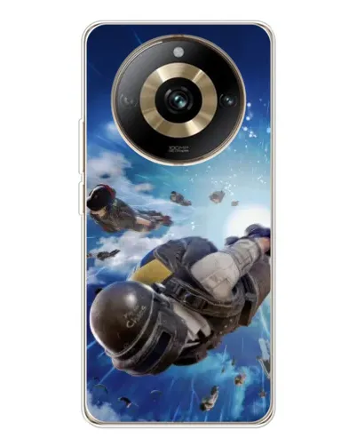 Чехол для Realme 11 Pro 5G с картинкой «Десант PUBG — прыжок» Чехол для Realme 11 Pro 5G с картинкой «Десант PUBG — прыжок»