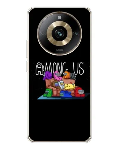 Чехол для Realme 11 Pro 5G с картинкой «Логотип Among Us»