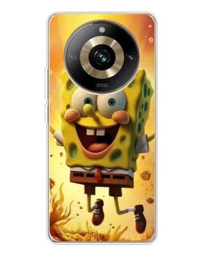Чехол для Realme 11 Pro 5G с картинкой «Губка Боб прыгает»
