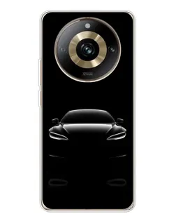 Чехол для Realme 11 Pro 5G с картинкой «Силуэт Tesla Night»