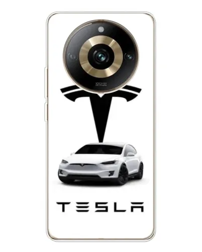 Чехол для Realme 11 Pro 5G с картинкой «Tesla White Style»