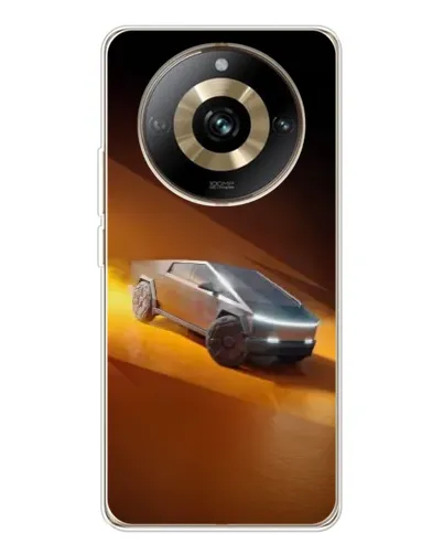 Чехол для Realme 11 Pro 5G с картинкой «Cybertruck в пустыне»