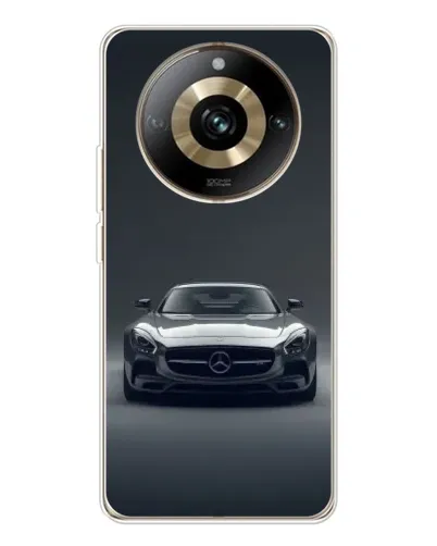 Чехол для Realme 11 Pro 5G с картинкой «Mercedes на черном» Чехол для Realme 11 Pro 5G с картинкой «Mercedes на черном»