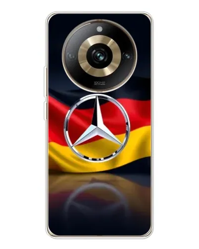 Чехол для Realme 11 Pro 5G с картинкой «Mercedes — флаг Германии» Чехол для Realme 11 Pro 5G с картинкой «Mercedes — флаг Германии»