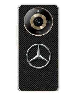 Чохол для Realme 11 Pro 5G з картинкою «Карбоновий Mercedes стиль»