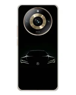 Чохол для Realme 11 Pro 5G з картинкою «Mercedes — силует авто»