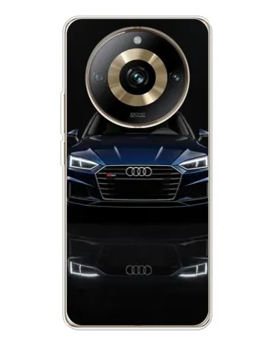 Чехол для Realme 11 Pro 5G с картинкой «Audi — ночное отражение»