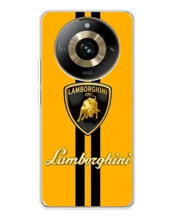 Чохол для Realme 11 Pro 5G з картинкою «Lamborghini Stripe жовтий»