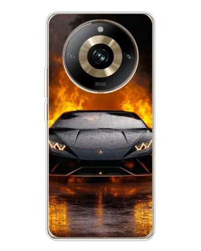 Чехол для Realme 11 Pro 5G с картинкой «Lamborghini в огне» Чехол для Realme 11 Pro 5G с картинкой «Lamborghini в огне»